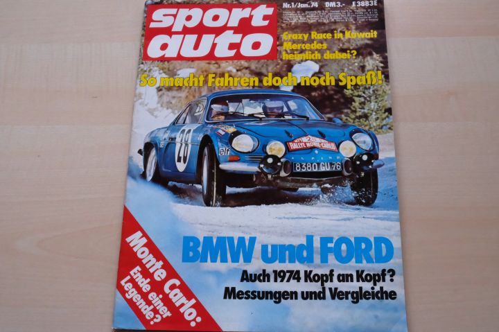 Deckblatt Sport Auto (01/1974)